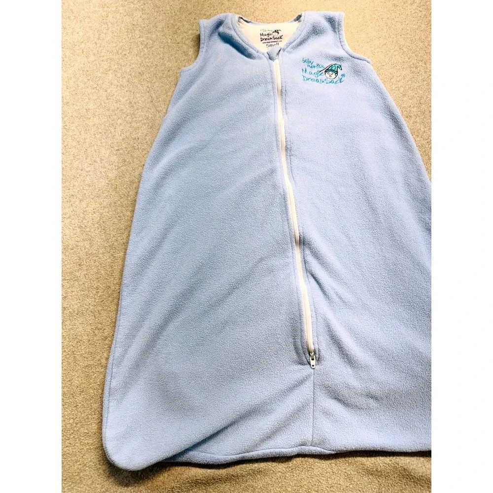 Baby Merlin's Magic Dream Sack Wearable Blanket Blue Fleece Small 6-12 Months
